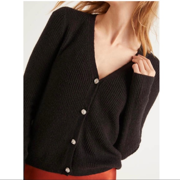 boden black cardigan